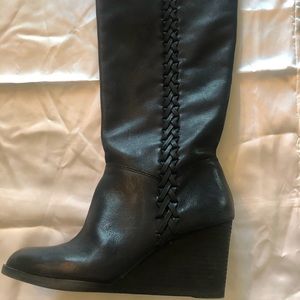 Lucky Brand black leather boots